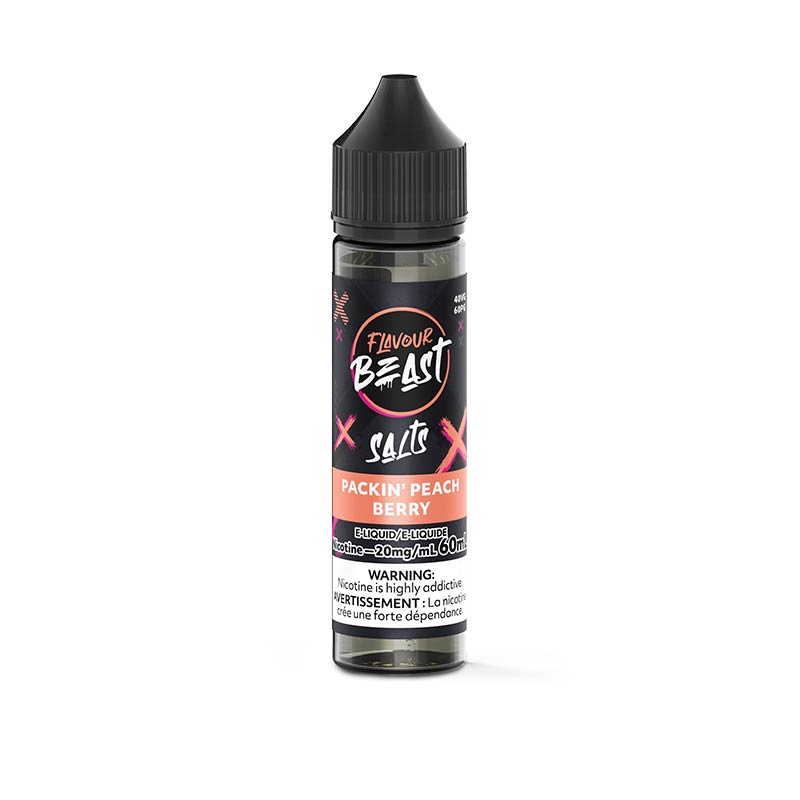 FLAVOUR BEAST E LIQUID PACKIN’ PEACH BERRY 60ML 20MG