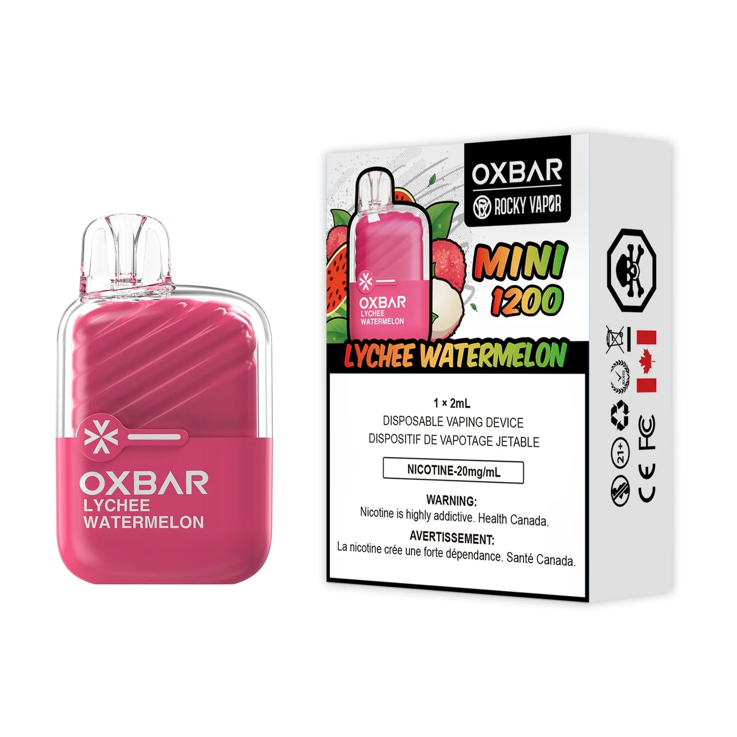 OXBAR MINI 1200 LYCHEE WATERMELON DISPOSABLE