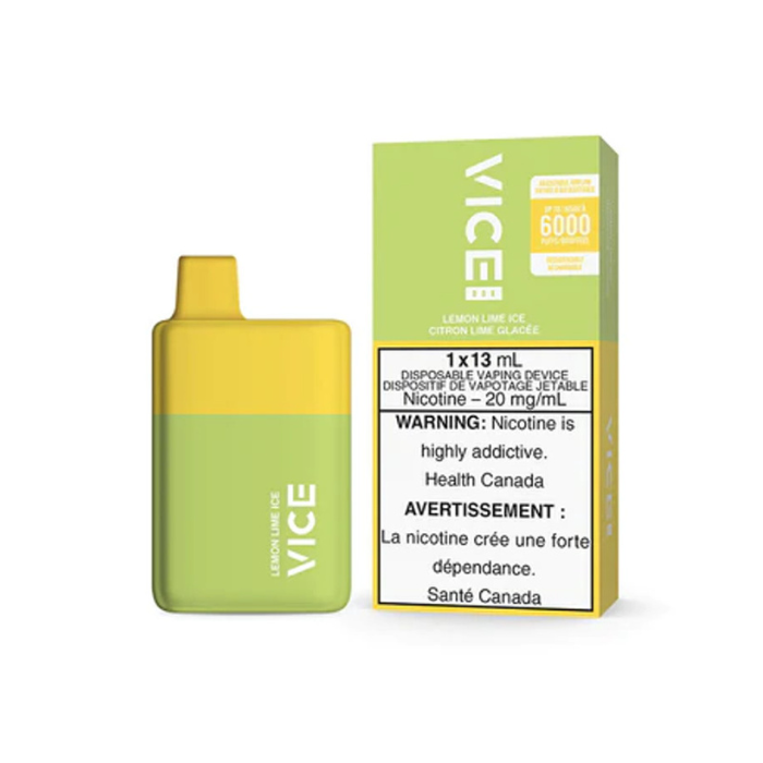 VICE BOX 6000 LEMON LIME ICE DISPOSABLE