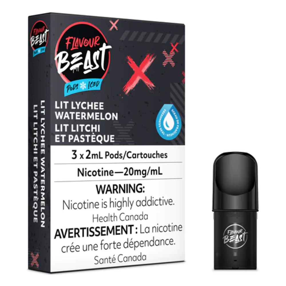 FLAVOUR BEAST PODS LIT LYCHEE WATERMELON