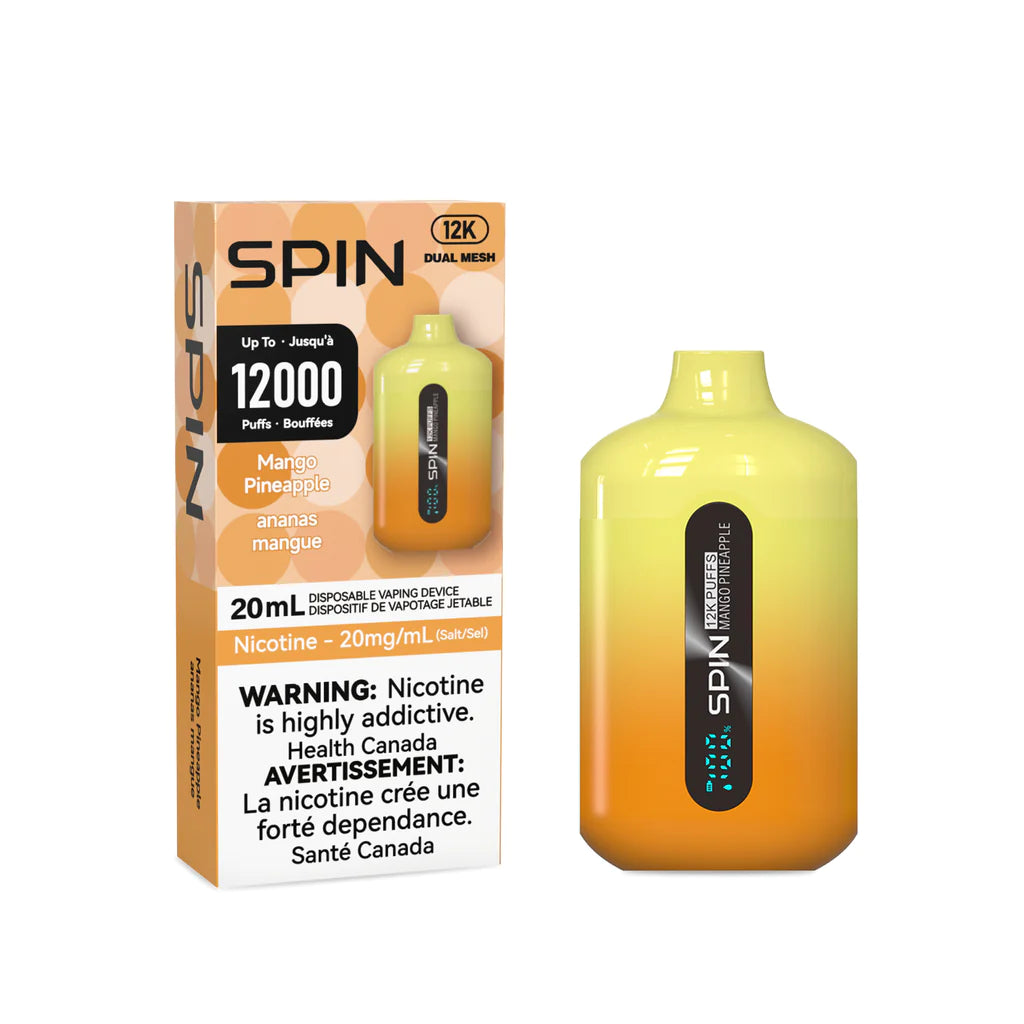 SPIN 12000 MANGO PINEAPPLE DISPOSABLE