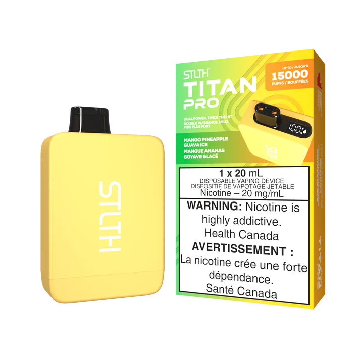 STLTH TITAN PRO 15K MANGO PINEAPPLE GUAVA ICE