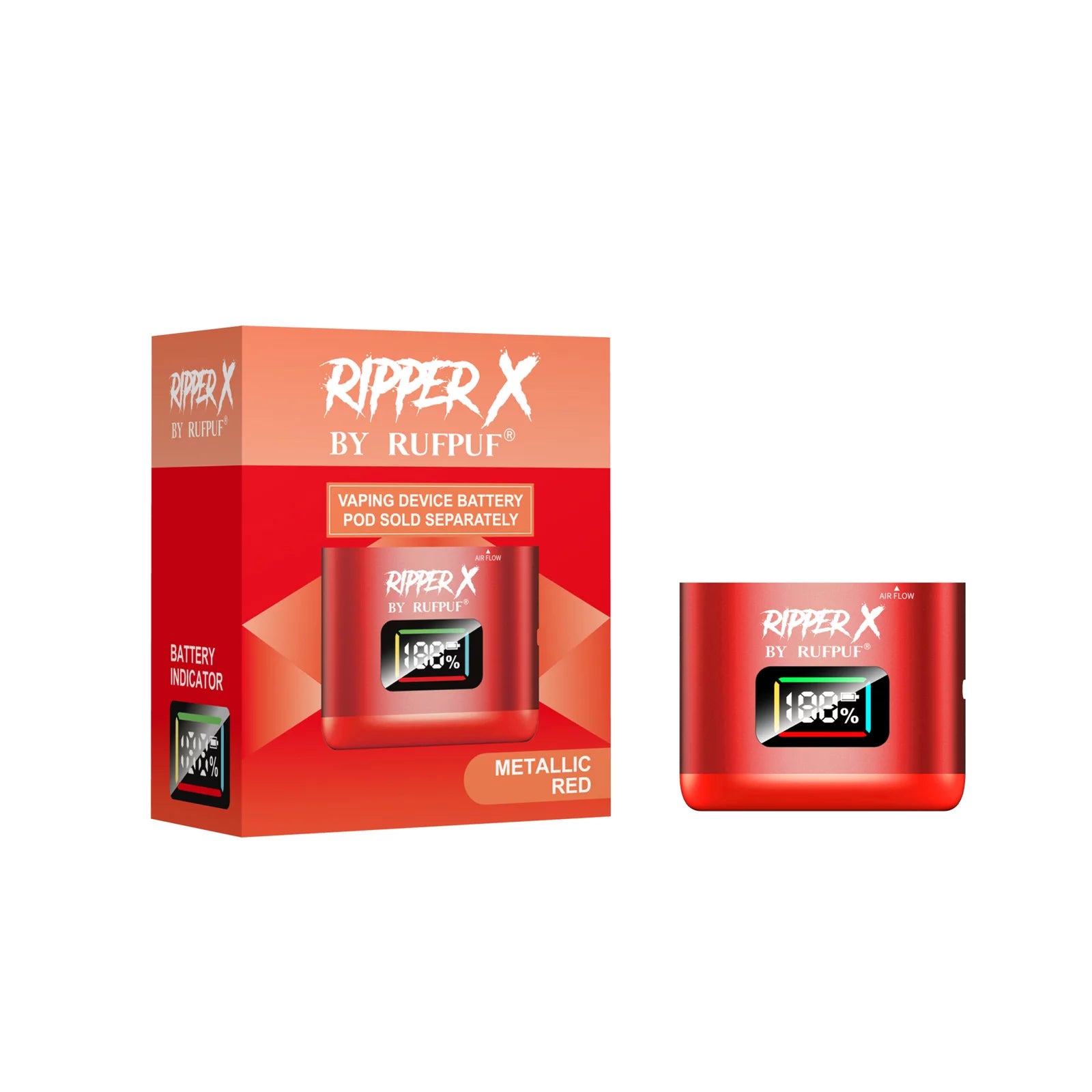 RIPPER X BATTERY METALLIC RED