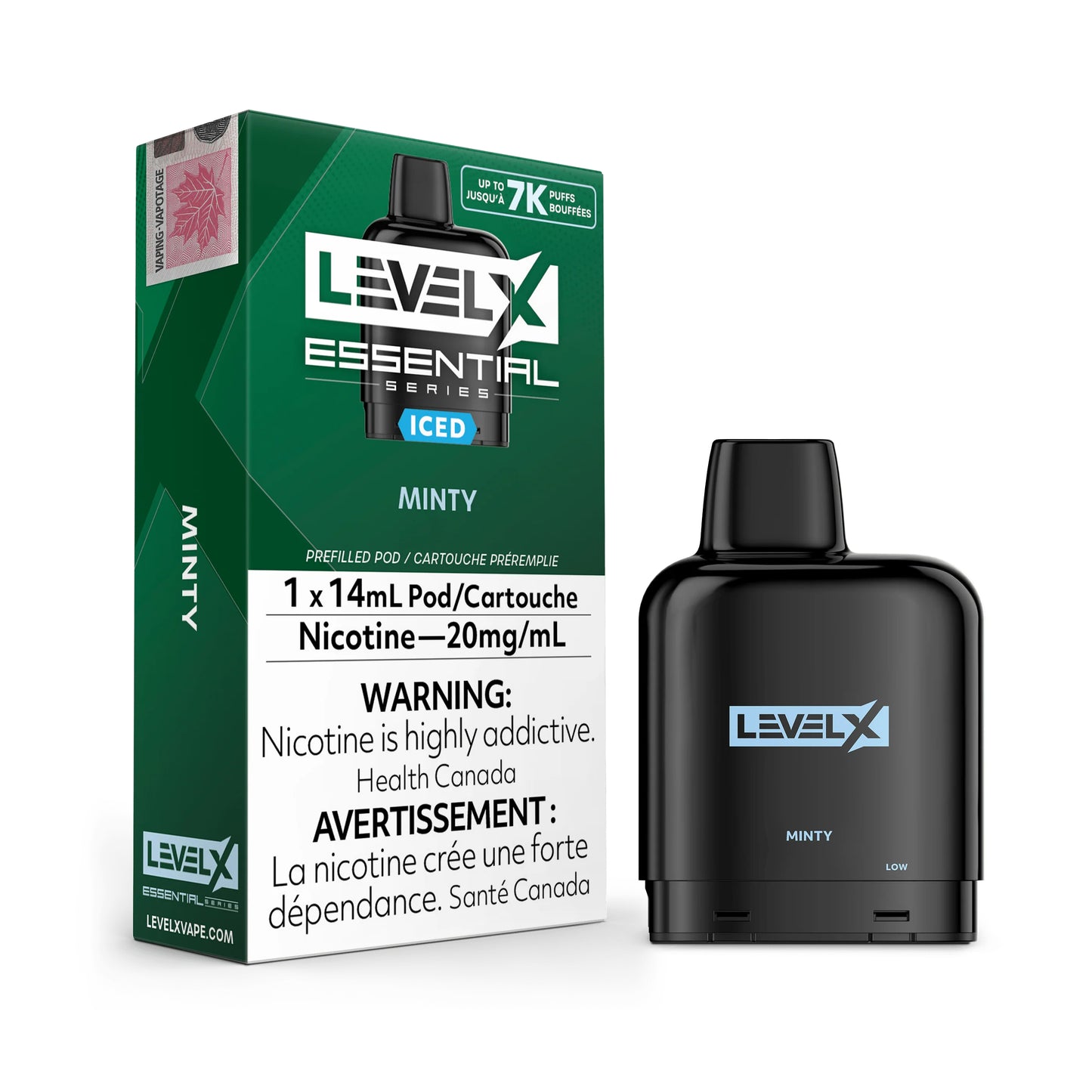 LEVEL X ESSENTIAL 7K MINTY PODS