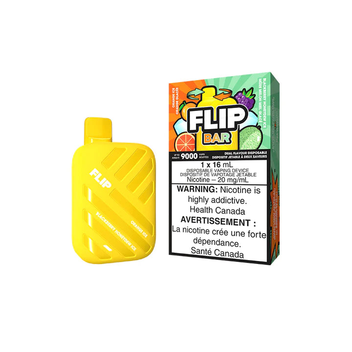 FLIPBAR 9000 ORANGE ICE / BLACKBERRY HONEYDEW ICE DISPOSABLE