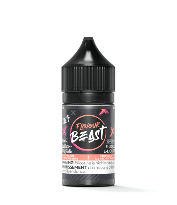 FLAVOUR BEAST PACKIN' PEACH BERRY 30ML 20MG E-LIQUID