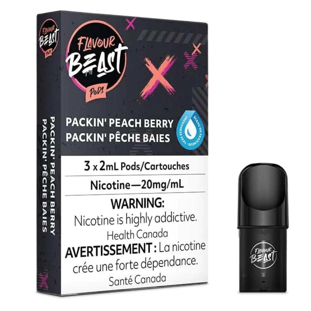 FLAVOUR BEAST PODS PACKIN PEACH BERRY