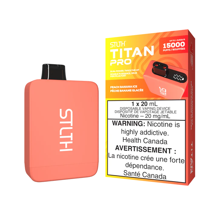 STLTH TITAN PRO 15K PEACH BANANA ICE