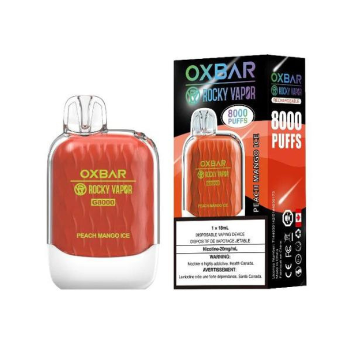 OXBAR 8000 PEACH MANGO ICE DISPOSABLE