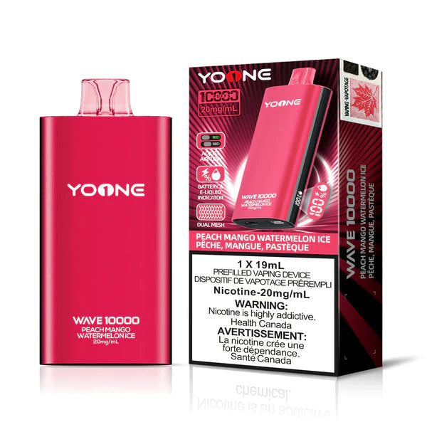 YOONE 10K PEACH MANGO WATERMELON ICE DISPOSABLE