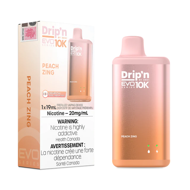 ENVI DRIP’N EVO 10K PEACH ZING DISPOSABLE