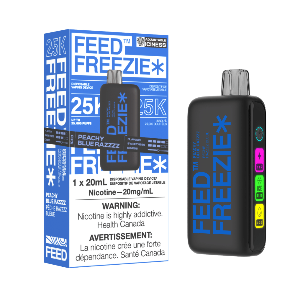 FEED FREEZIE 25K PEACHY BLUE RAZZ