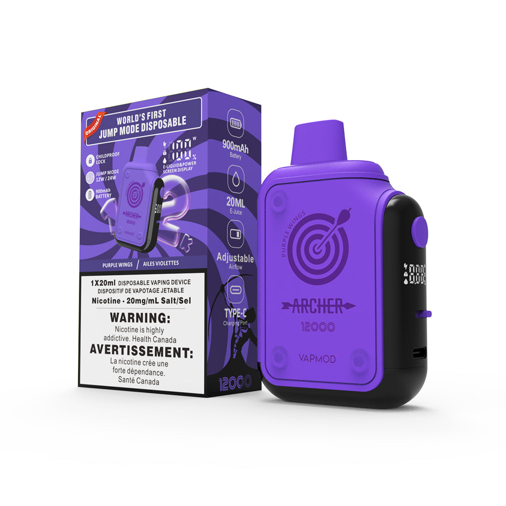 ARCHER 12K PURPLE WINGS DISPOSABLE