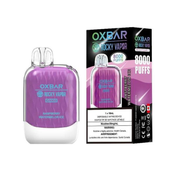 OXBAR 8000 RASPBERRY WATERMELON ICE DISPOSABLE