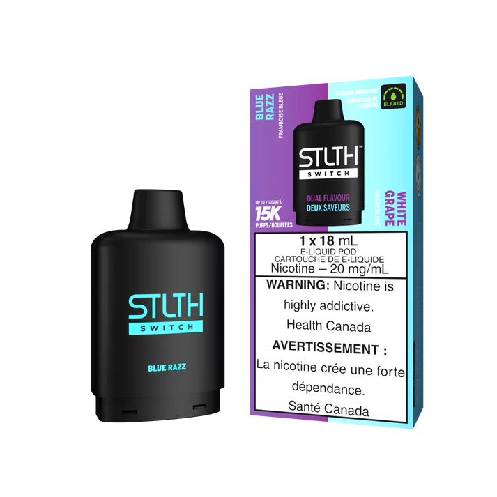 STLTH SWITCH POD BLUE RAZZ AND WHITE GRAPE