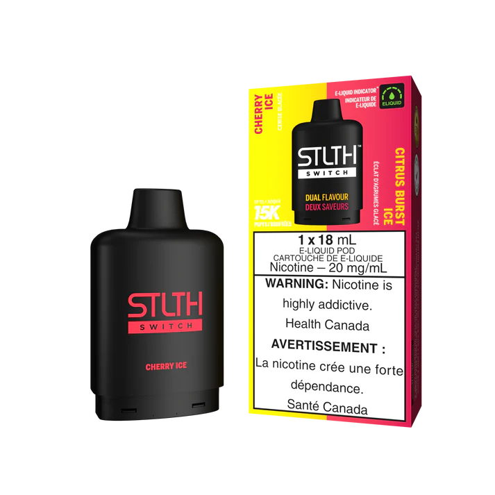 STLTH SWITCH POD CHERRY ICE AND CITRUS BURST ICE