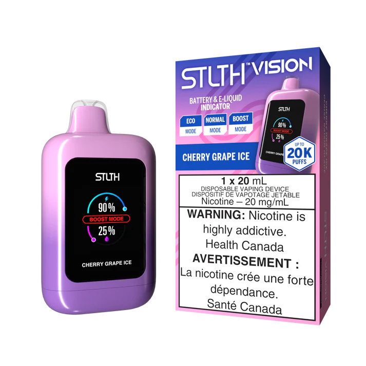 STLTH VISION 20K CHERRY GRAPE ICE / ON