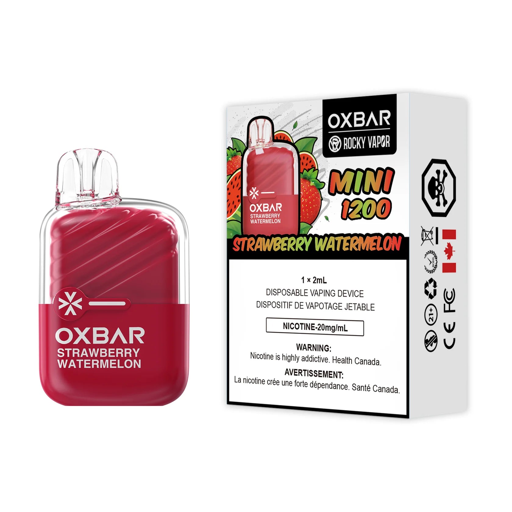 OXBAR MINI 1200 STRAWBERRY WATERMELON DISPOSABLE