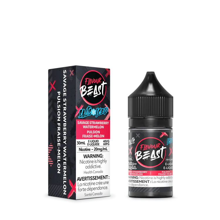 FLAVOUR BEAST SAVAGE STRAWBERRY WATERMELON 30ML 20MG E-LIQUID