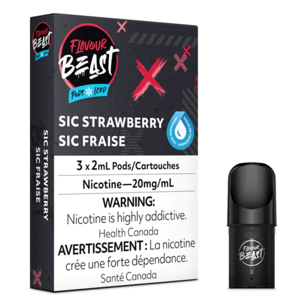 FLAVOUR BEAST PODS SIC STRAWBERRY