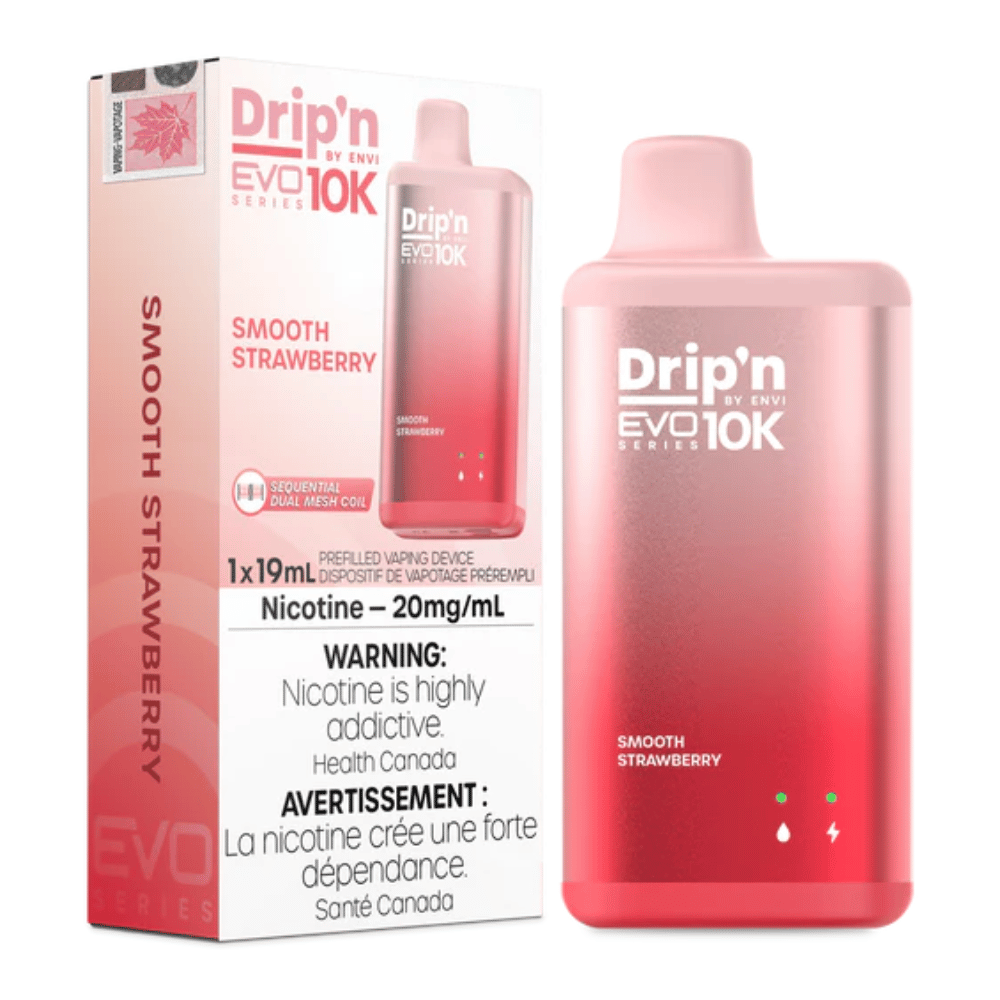 ENVI DRIP’N EVO 10K SMOOTH STRAWBERRY DISPOSABLE