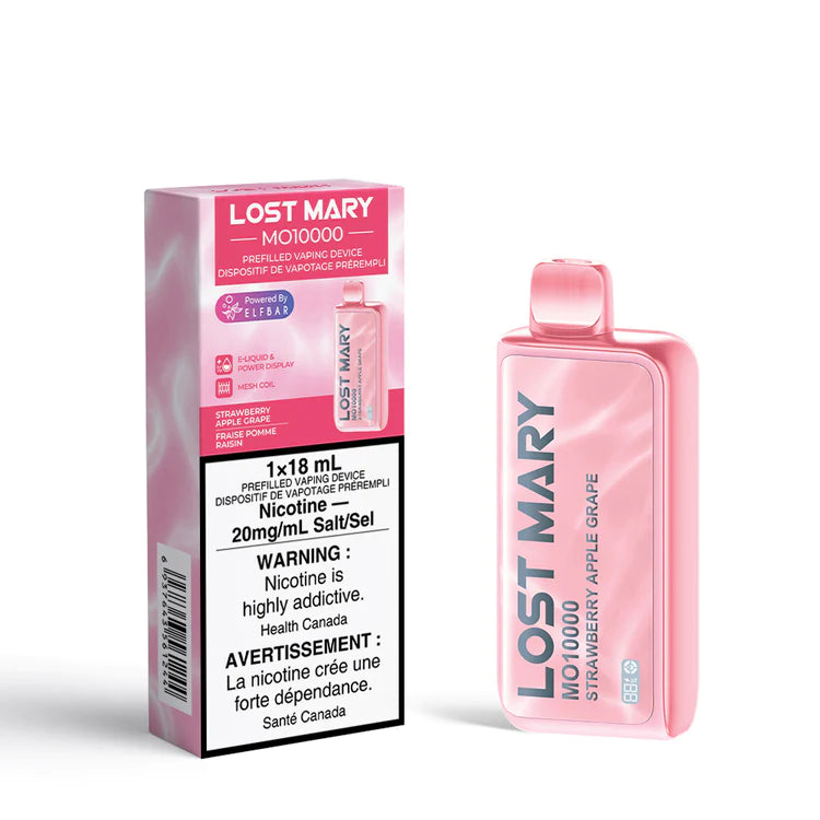 LOST MARY 10K STRAWBERRY APPLE GRAPE DISPOSABLE