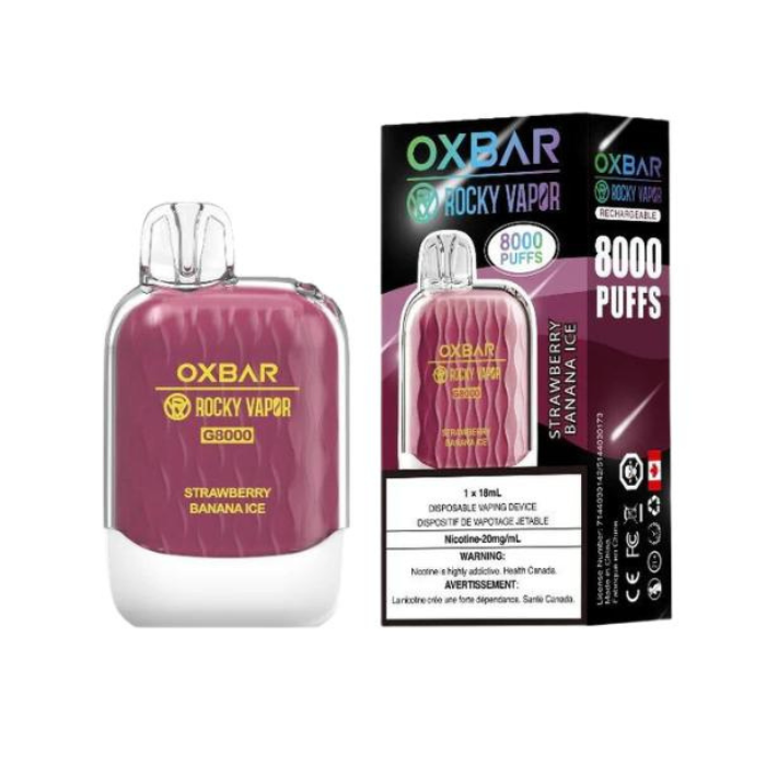 OXBAR 8000 STRAWBERRY BANANA ICE DISPOSABLE