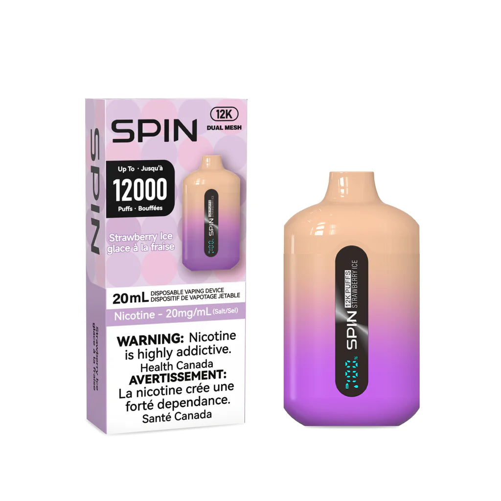 SPIN 12000 STRAWBERRY ICE DISPOSABLE