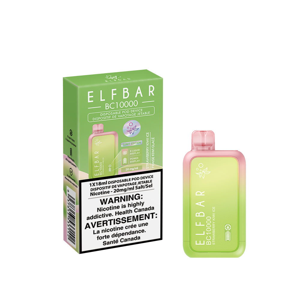 ELFBAR 10000 STRAWBERRY KIWI ICE DISPOSABLE