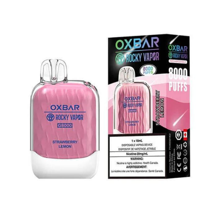 OXBAR 8000 STRAWBERRY LEMON DISPOSABLE