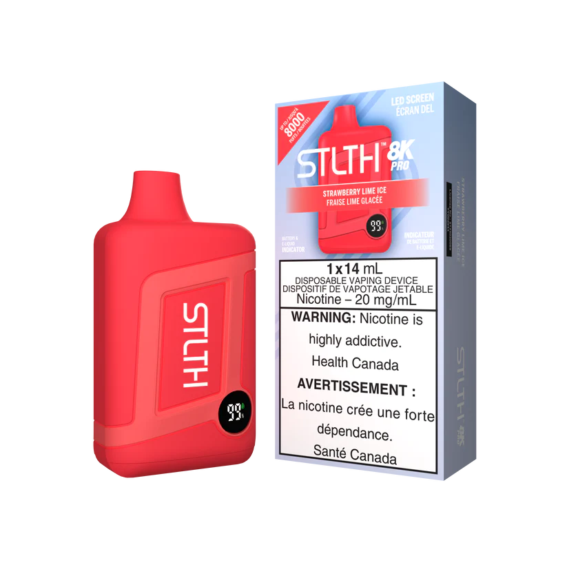 STLTH 8K PRO STRAWBERRY LIME ICE DISPOSABLE