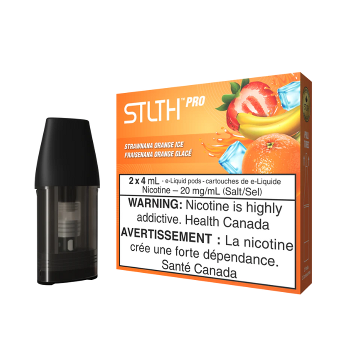 STLTH PRO STRAWNANA ORANGE ICE PODS