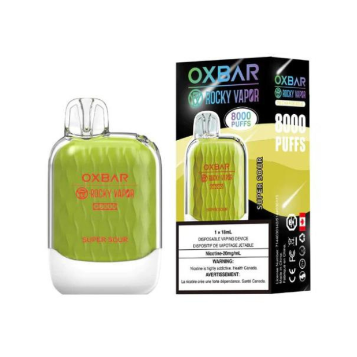 OXBAR 8000 SUPER SOUR DISPOSABLE