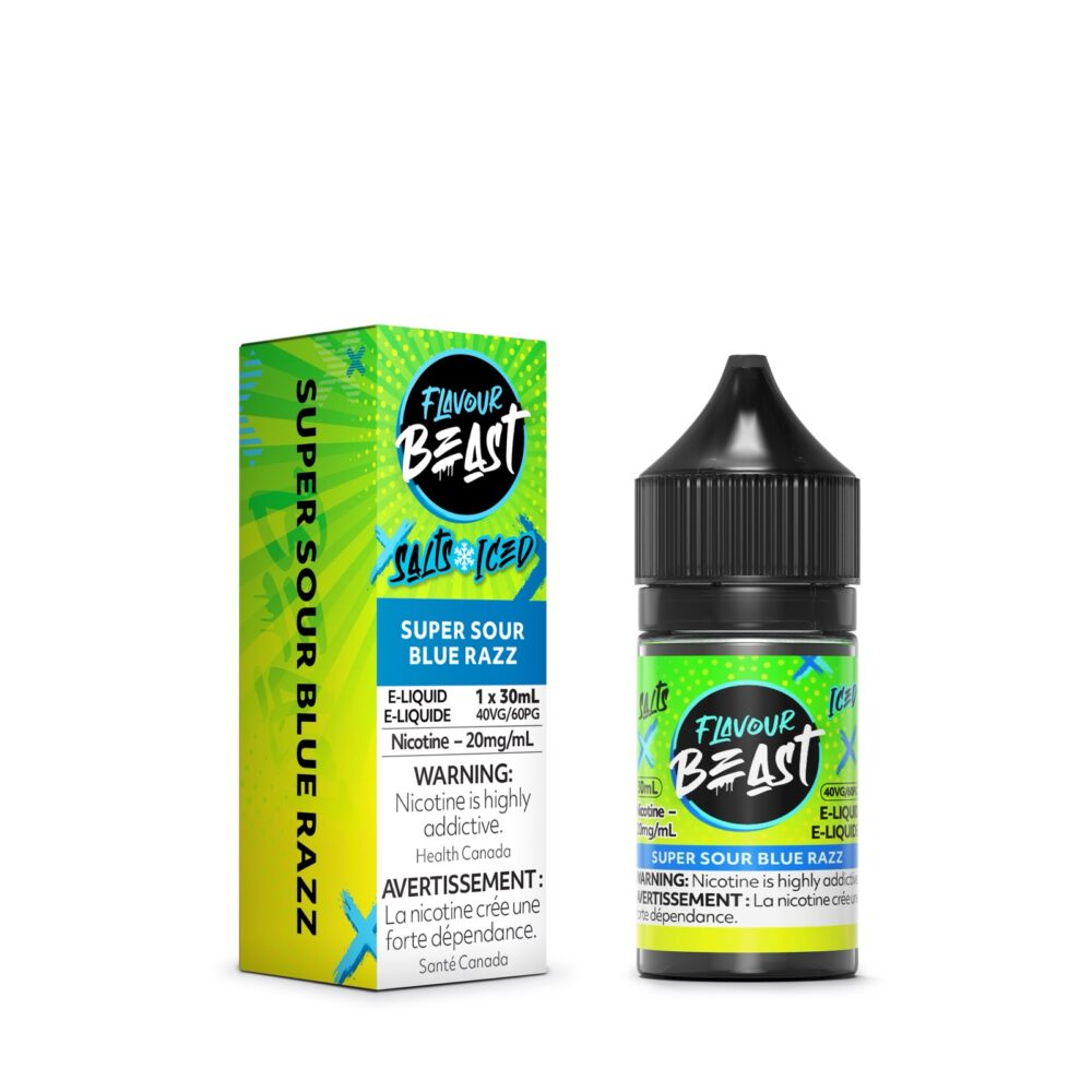 FLAVOUR BEAST E-LIQUID SUPER SOUR BLUE RAZZ 30ML 20MG