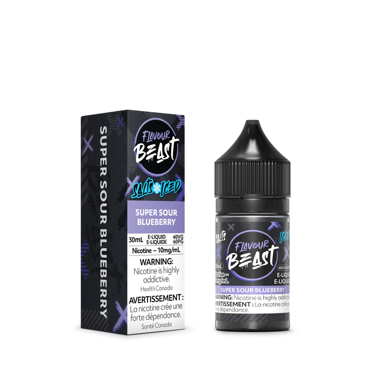 FLAVOUR BEAST SUPER SOUR BLUEBERRY ICED 20MG 30ML E-LIQUID