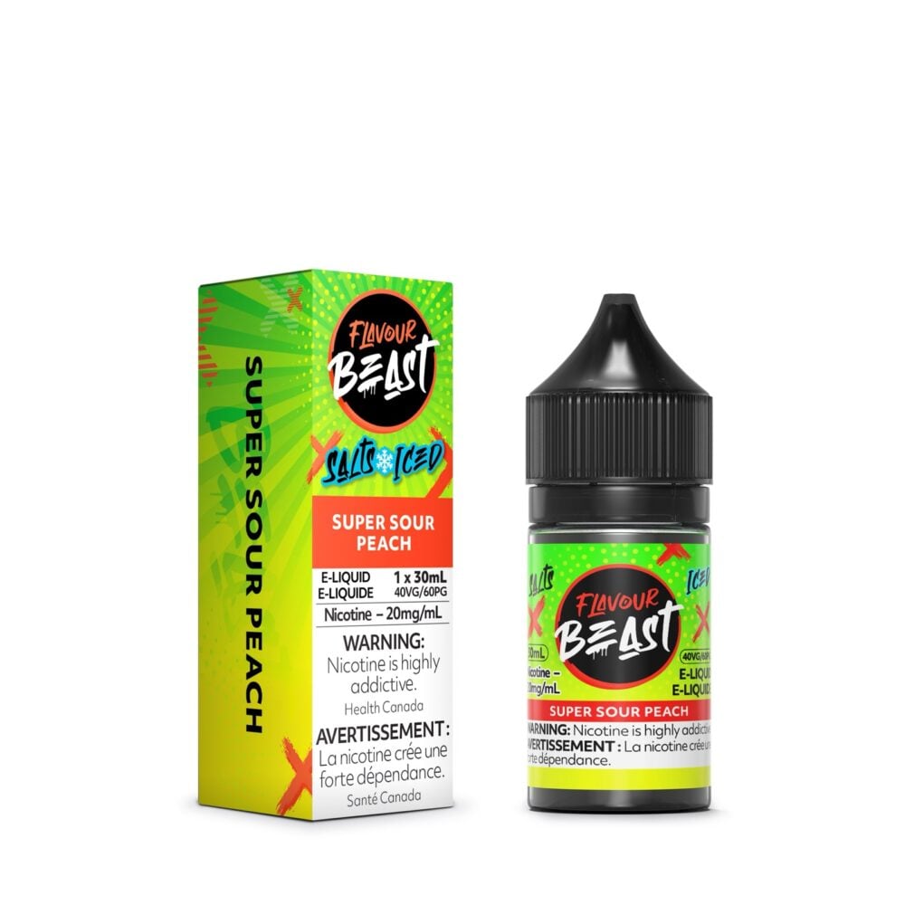 FLAVOUR BEAST E-LIQUID SUPER SOUR PEACH 30ML 20MG