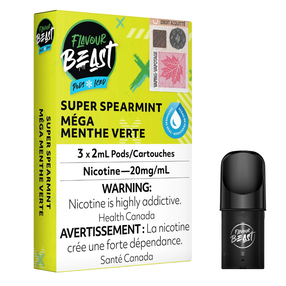 FLAVOUR BEAST PODS SUPER SPEARMINT