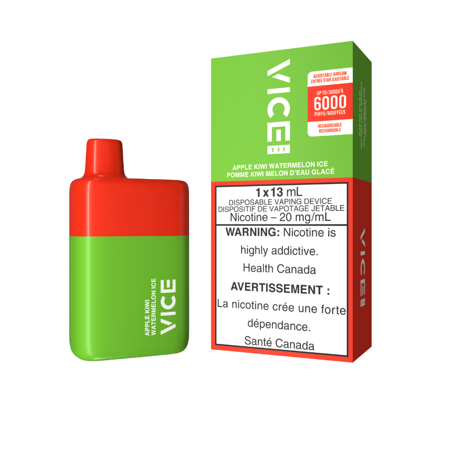 VICE BOX 6000 APPLE KIWI WATERMELON ICE DISPOSABLE