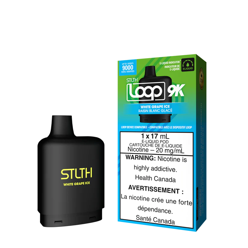 STLTH LOOP POD 9K WHITE GRAPE ICE