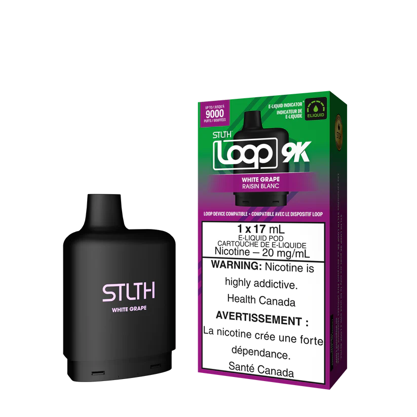 STLTH LOOP POD 9K WHITE GRAPE