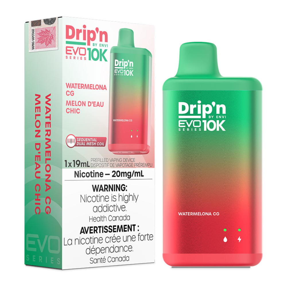 ENVI DRIP’N EVO 10K WATERMELONA CG DISPOSABLE/ON