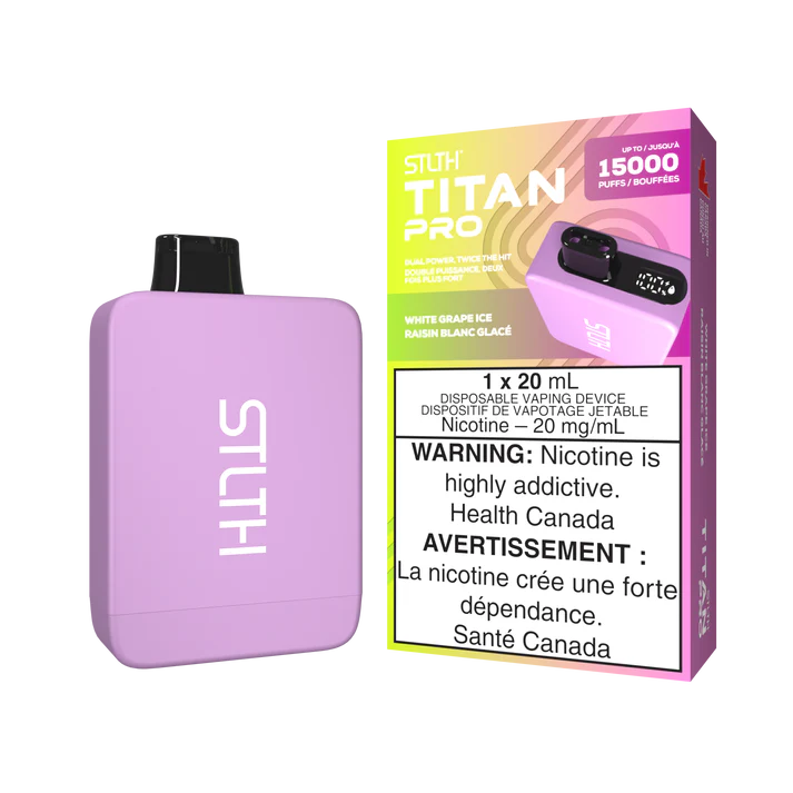 STLTH TITAN PRO 15K WHITE GRAPE ICE