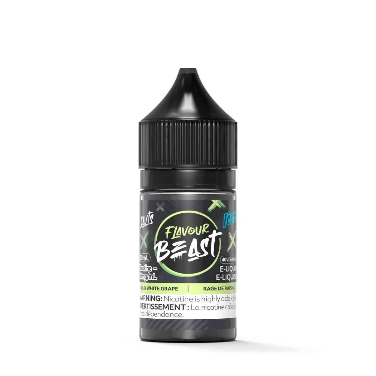 FLAVOUR BEAST WILD WHITE GRAPE 30ML 20MG E-LIQUID