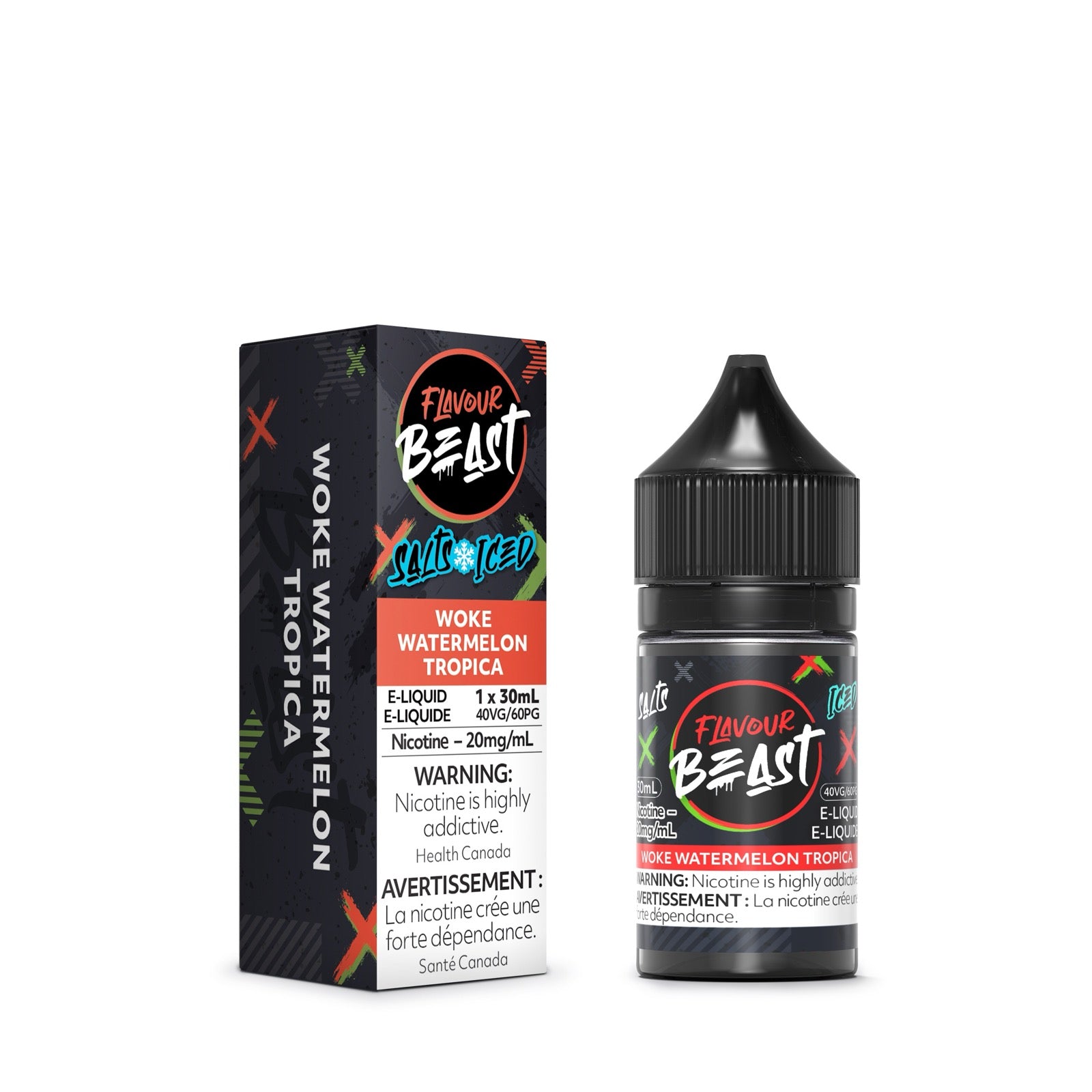 FLAVOUR BEAST E-LIQUID WOKE WATERMELON TROPICA 30ML 20MG